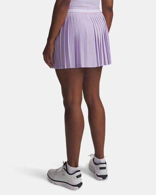 Under Armour Purple Drive Pleated Skort Crest