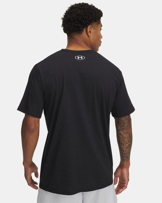 Under Armour Black Camo Chest Stripe Short Sleeve Marine Od for men