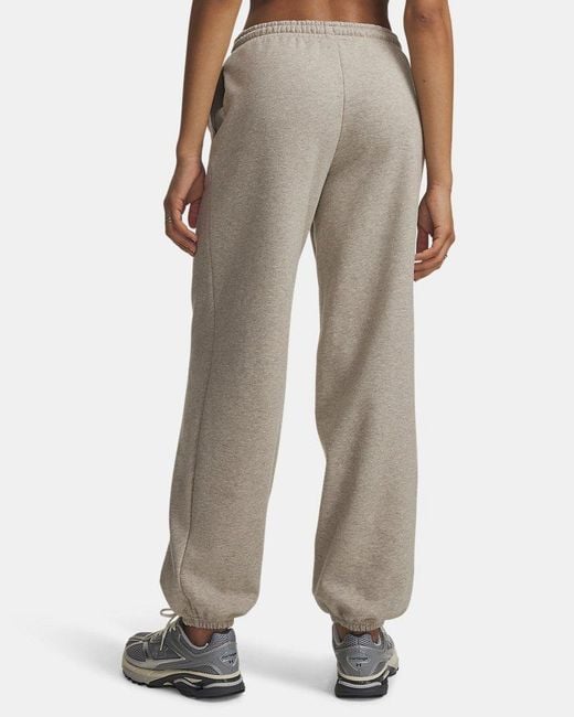 Under Armour Brown Icon Fleece Gym Pants Timberwolf Taupe Light Hthr Timberwolf Taupe