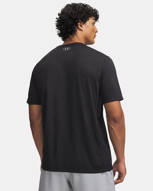 Under Armour Black Tech Utility Short Sleeve Steel for men