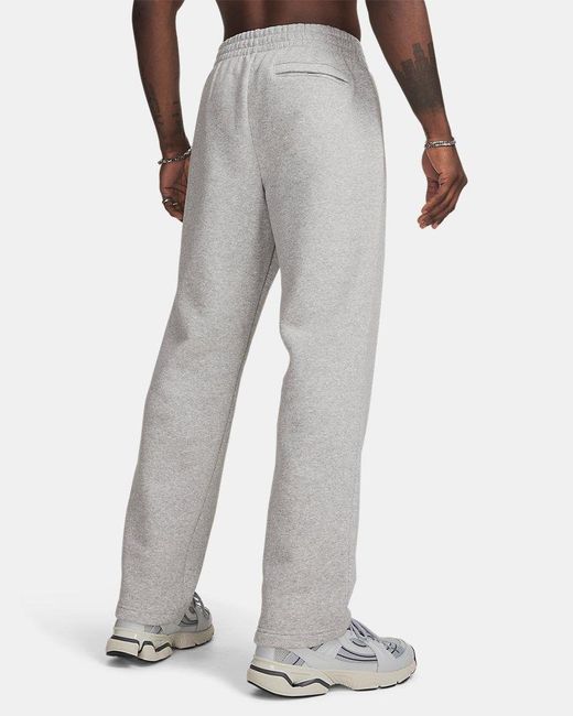 Under Armour Gray Icon Fleece Pants Mod Full Heather for men
