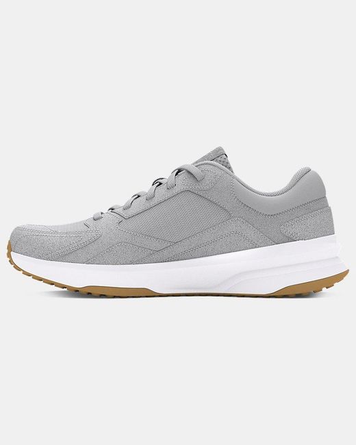 Under Armour Gray Edge Suede Training Shoes Halo Halo