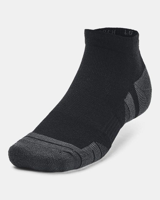 Under Armour Black Performance Tech 3-Pack Low Cut Socks Jet