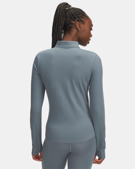 Parte De Arriba Con Media Cremallera Motion Para Mujer Jasper Blanco Under Armour de color Blue