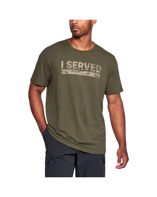 Under Armour Green Men's Ua Freedom I Served T-shirt for men