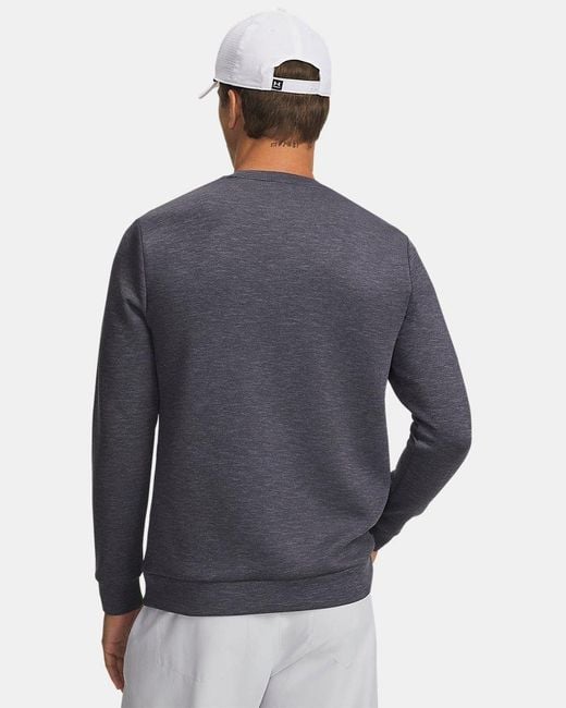 Under Armour Blue Drive Midlayer Crew Midnight Midnight for men