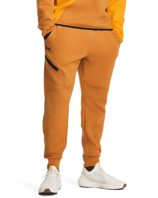 Under Armour Unstoppable fleece-jogginghose für honey in Orange für Herren