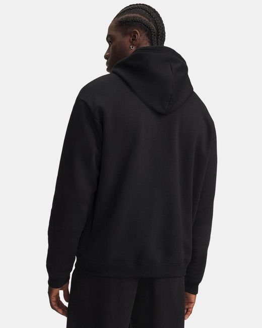 Under Armour Black Ua Rival Fleece Hoodie for men