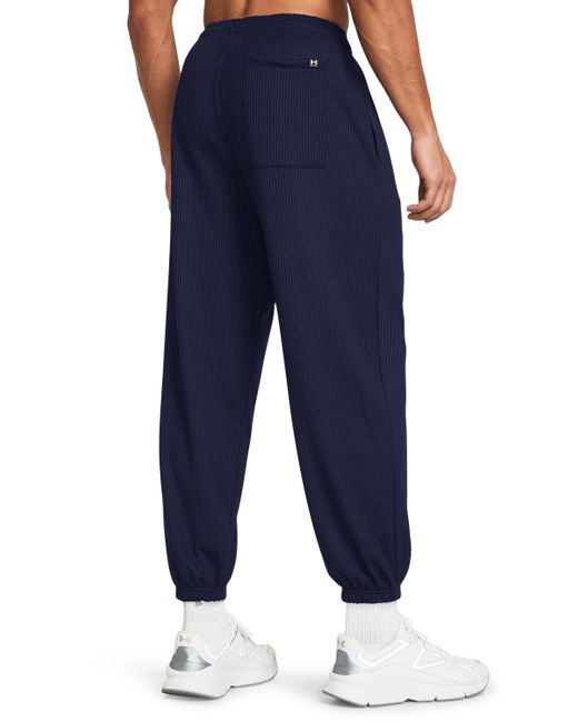 Under Armour Blue Rival Waffle joggers for men