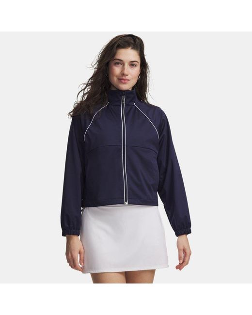 Under Armour Blue Drive Wind Full Zip Midnight Midnight