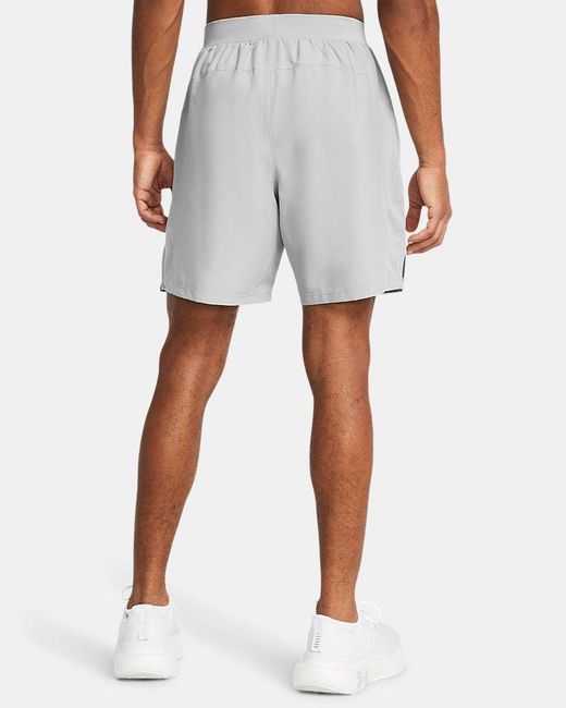 Under Armour Black Launch Unlined 7" Shorts Mod Mod for men