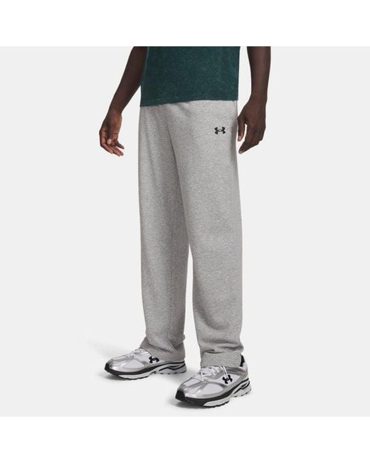 Under Armour Gray Rival Lightweight Pants Mod Light Heather for men