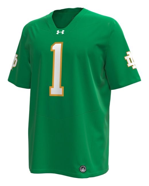 Under Armour Men's Green Ua Notre Dame Collegiate Football Replica