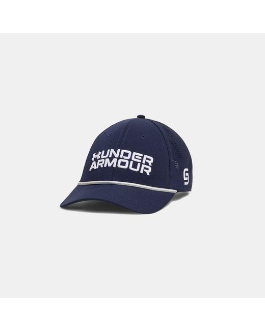 Under Armour Blue Jordan Spieth Drive Mid Snapback Cap Midnight for men