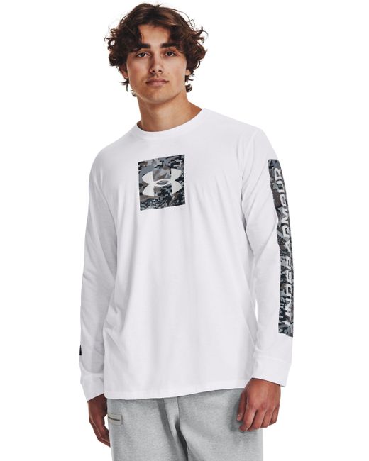 Under Armour White Camo Boxed Sportstyle Long Sleeve for men
