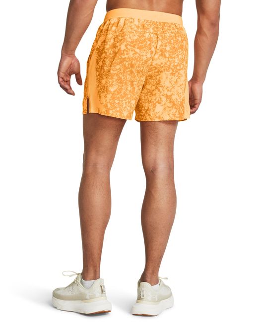 Under Armour Orange Launch 5" Shorts for men