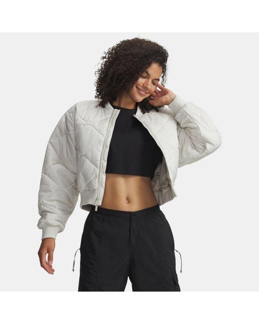 Under Armour Gray Heritage Bomber Jacket Summit Summit