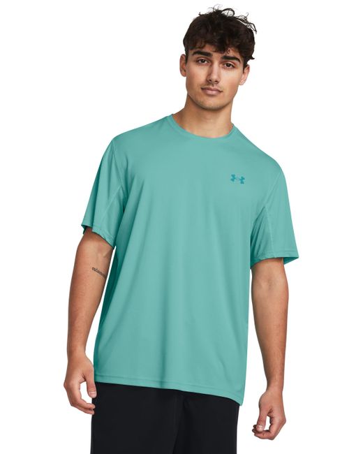 Under Armour Green Drift Tide Knit Short Sleeve T-shirt, for men