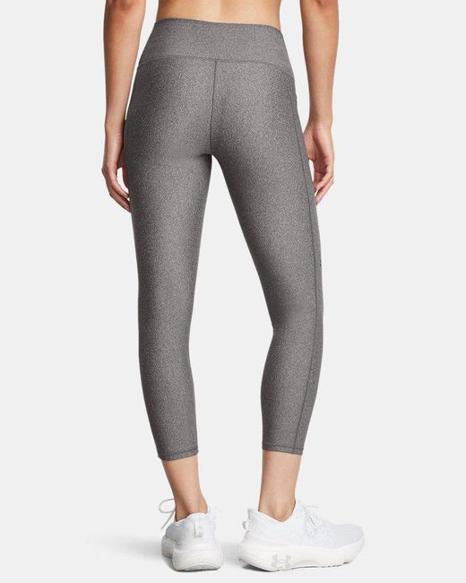 Under Armour Green Tech Ankle Leggings Charcoal Light Heather