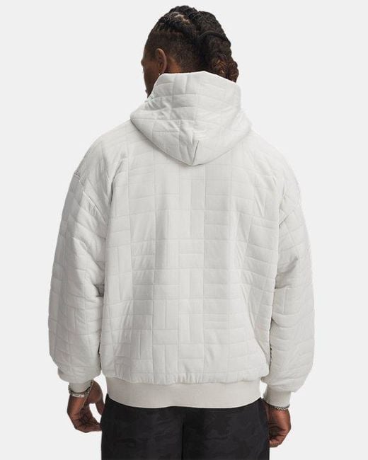 Sweat À Capuche Texturé Unstoppable Fleece Pour Homme Summit Noir Under Armour pour homme en coloris Gray