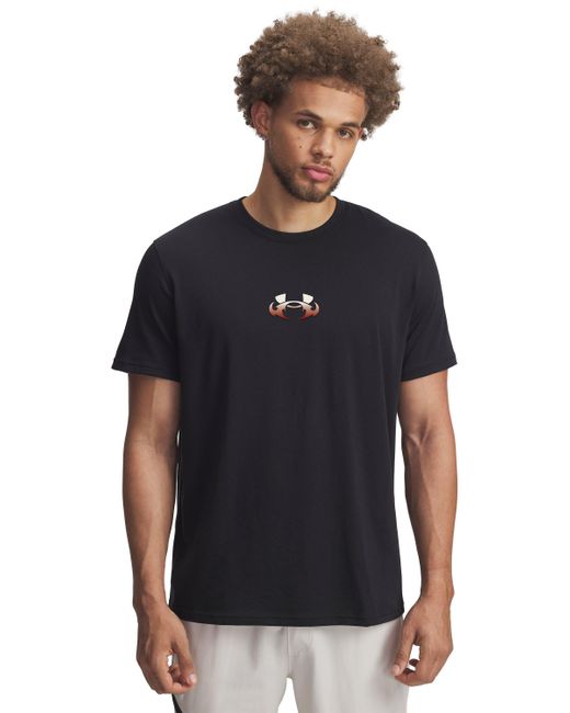 Under Armour Blue Ua Heavyweight Justin Jefferson 'scary Hours' Short Sleeve for men
