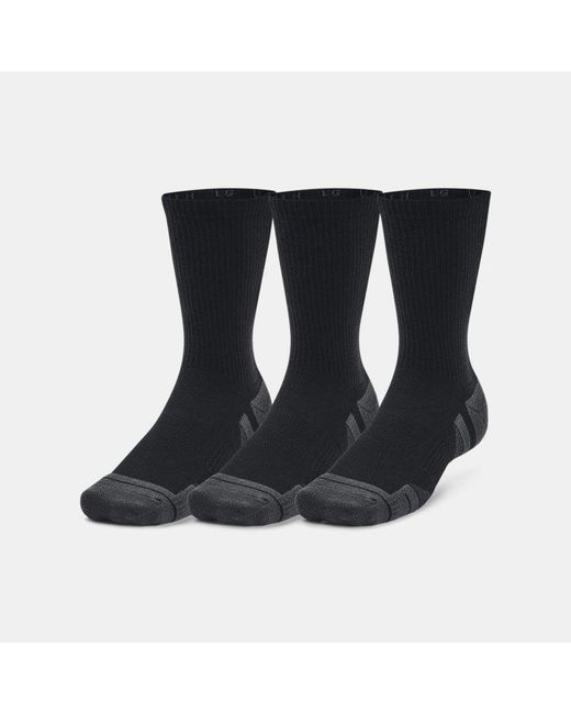 Under Armour Black Performance Tech 3-Pack Crew Socks Jet
