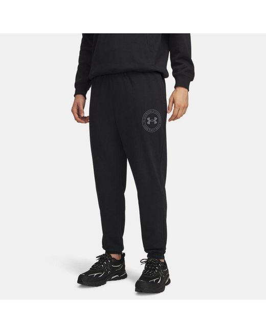 Under Armour Black Ua Rival Lightweight Graphic joggers for men