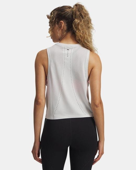 Under Armour White Halo Vent Sleeveless Distant Reflective