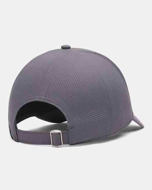 Under Armour Gray Iso-chill Armourvent Adjustable Hat, for men
