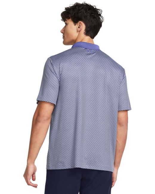 Under Armour White Matchplay Printed Polo for men