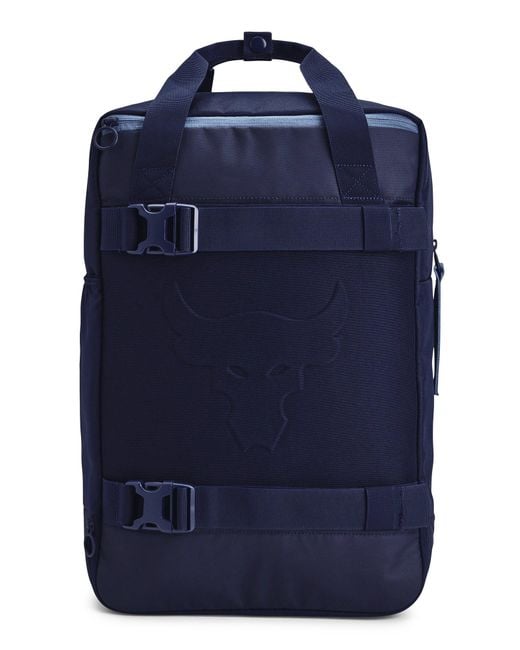 Under Armour Blue Project Rock Box Duffle Backpack