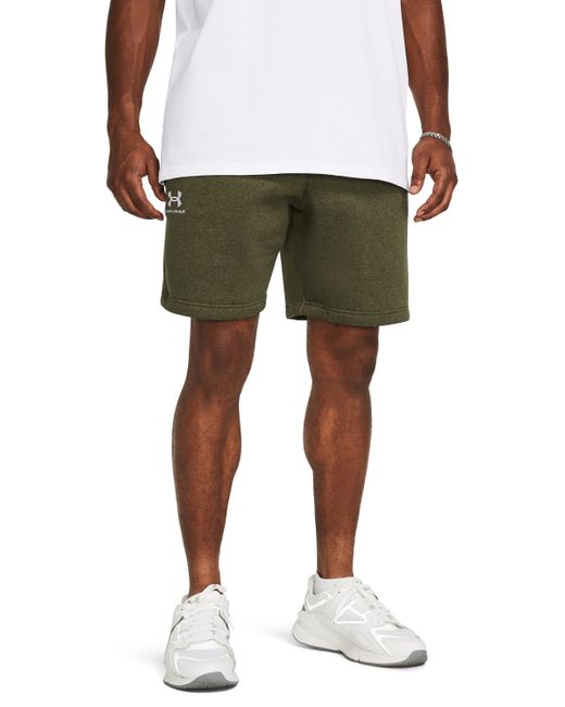 Under Armour Green Icon Fleece Shorts for men