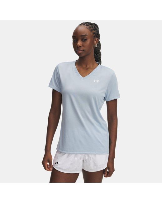 Under Armour Blue Tech
Kurzarm-Oberteil Mit V-Ausschnitt Für Damen Calm Weiß