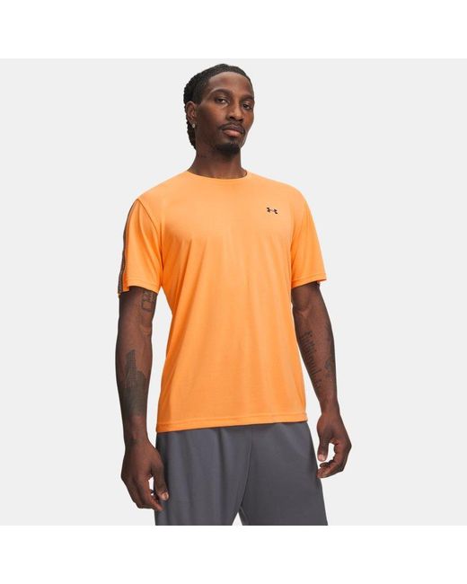 Under Armour Orange Tech Taping Short Sleeve Bloc Castlerock Castlerock for men