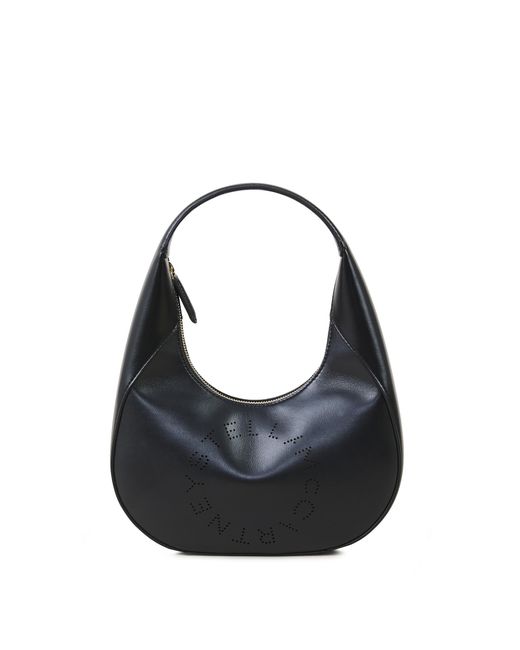 Stella McCartney Black Handtasche 'Small Shoulder Bag Logo' Schwarz
