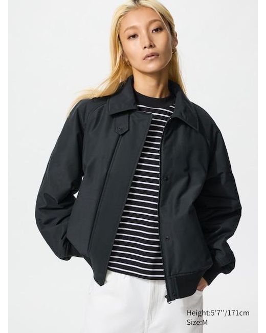 Uniqlo Gray Puffertech Ribbed Blouson (Relaxed)