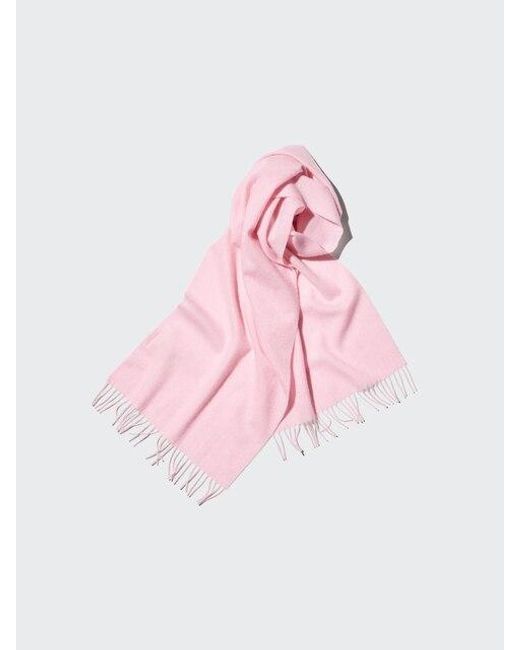 Uniqlo Pink 100% Cashmere Scarf for men