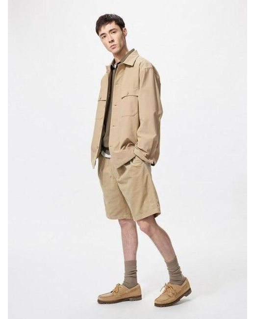 Uniqlo Natural Easy Stretch Shorts (Corduroy) for men
