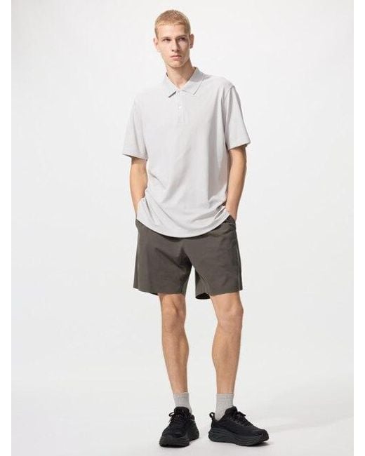 Uniqlo White Ultra Stretch Active Shorts for men