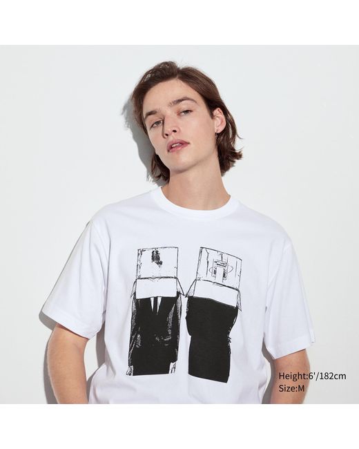 Uniqlo Baumwolle ut archive metal gear bedrucktes t-shirt in White für Herren