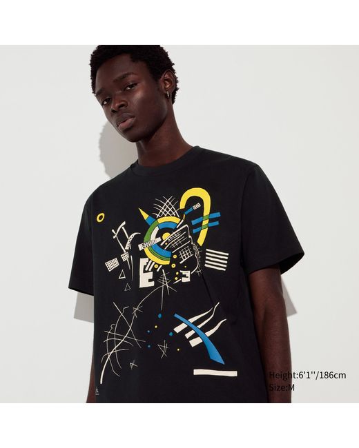 Algodón MoMA Art Icons UT Camiseta Estampado Gráfico Uniqlo de hombre de color Black