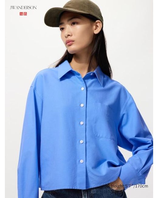 Uniqlo Blue Oxford Boxy Shirt
