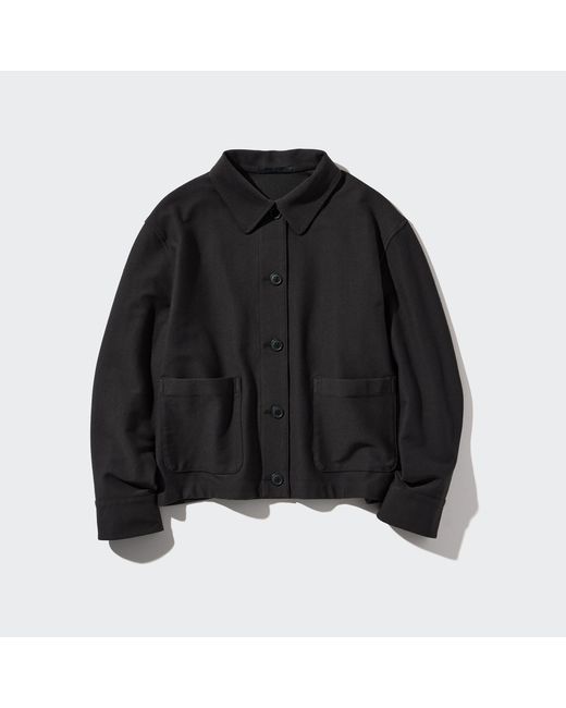 Uniqlo Black Polyester jersey jacke (relaxed fit)