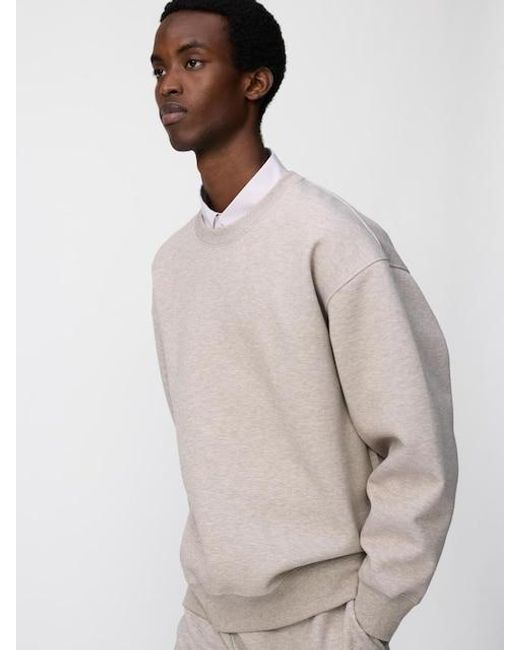 Uniqlo Natural Oversized Sweatshirt for men