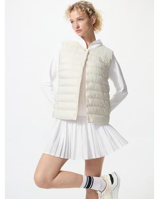 Uniqlo White Puffertech Compact Vest