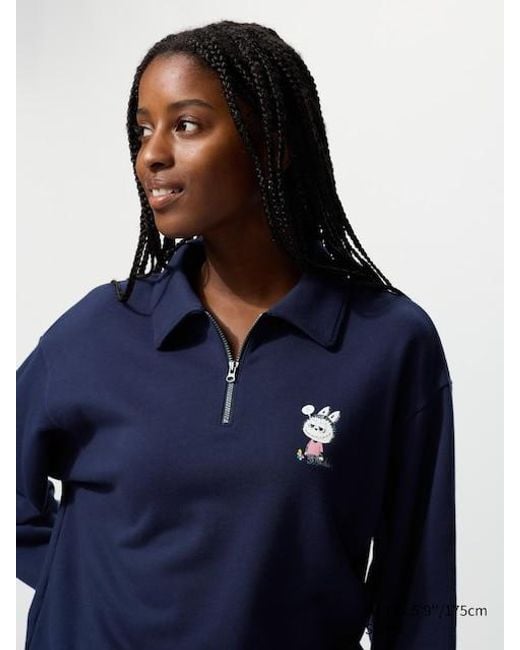 Pop Mart Ut Sudadera Media Cremallera Uniqlo de color Blue