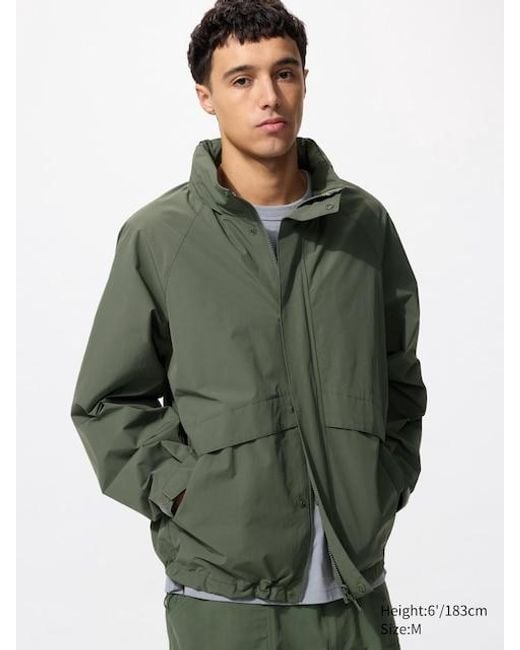Uniqlo Winddichtes Blouson in Green für Herren
