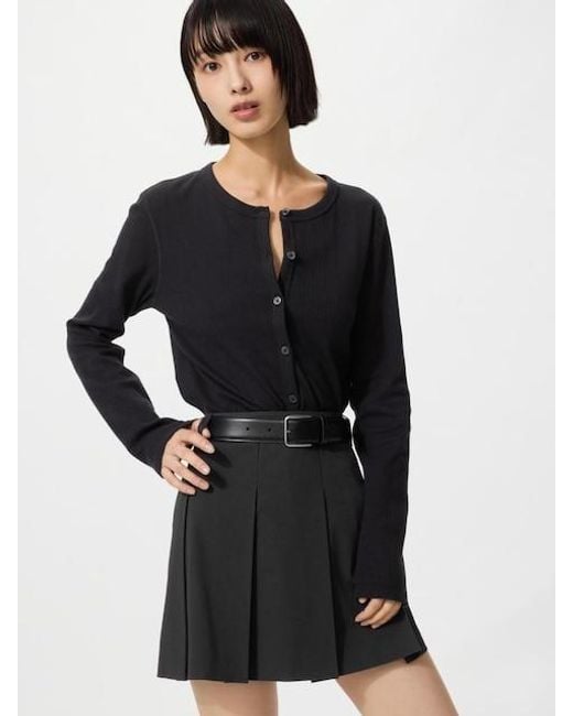 Uniqlo Black Pointelle Cardigan