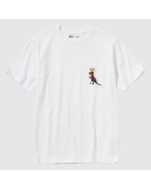 Uniqlo Baumwolle ut archive ny pop art bedrucktes t-shirt (jean-michel basquiat) in White für Herren