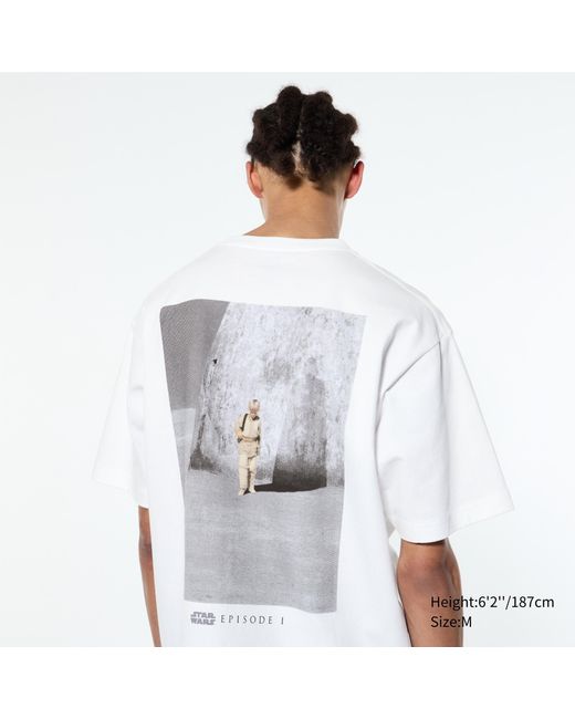 Uniqlo Baumwolle star wars: remastered by kosuke kawamura ut bedrucktes t-shirt in White für Herren